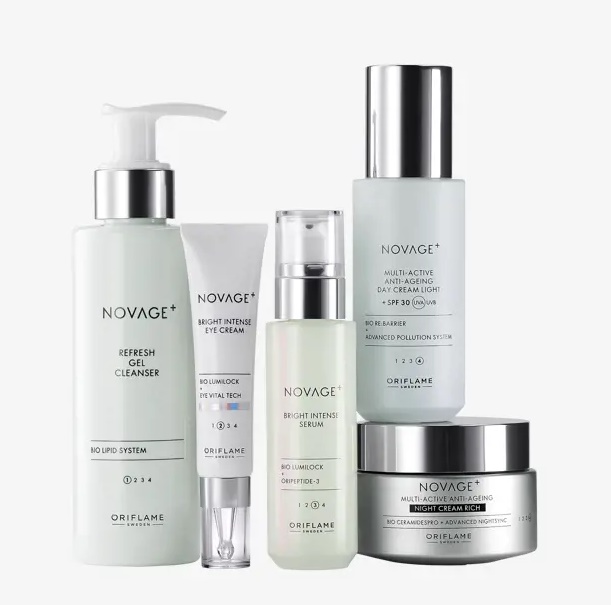 ست روشن کننده ، ضدلک و ضدپیری نوایج‌پلاس Novage+ Bright Intense Routine Mixed