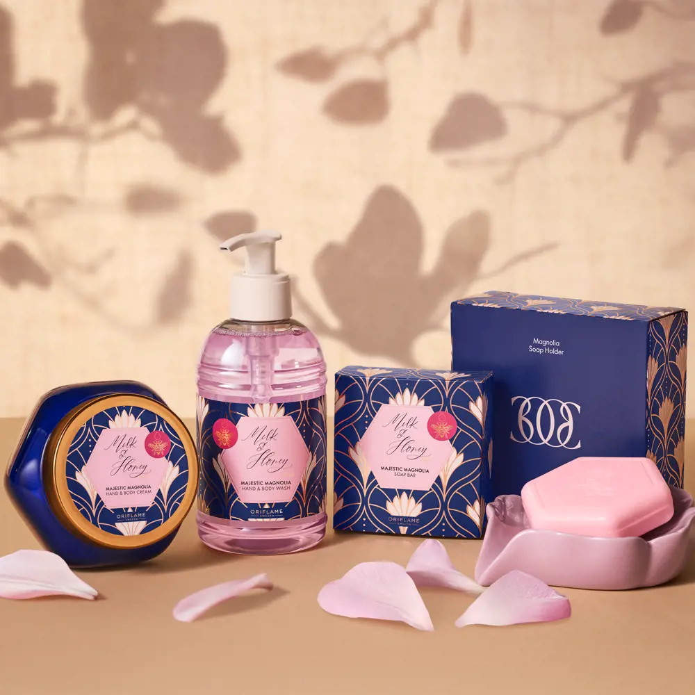 کرم دست و بدن شیر و عسل با رایحه مگنولیا Majestic Magnolia Hand & Body Cream