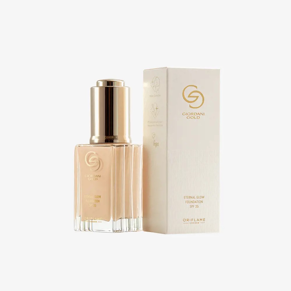 کرمپودر قطره‌چکانی ضدپیری اترنال گلو جوردانی گلد Eternal Glow Foundation