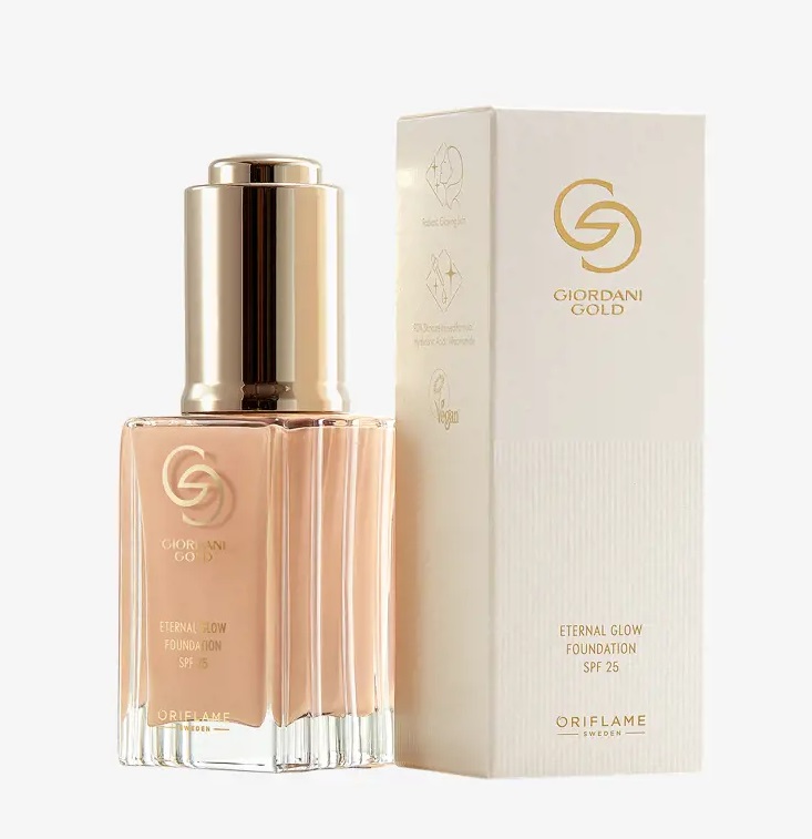 کرمپودر قطره‌چکانی ضدپیری اترنال گلو جوردانی گلد Eternal Glow Foundation