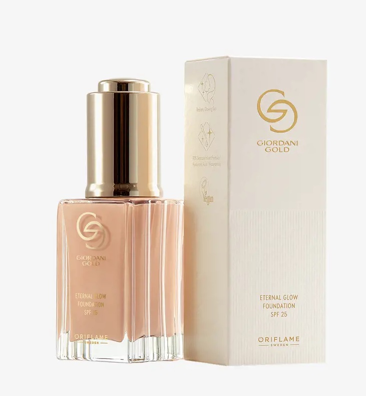 کرمپودر قطره‌چکانی ضدپیری اترنال گلو جوردانی گلد Eternal Glow Foundation