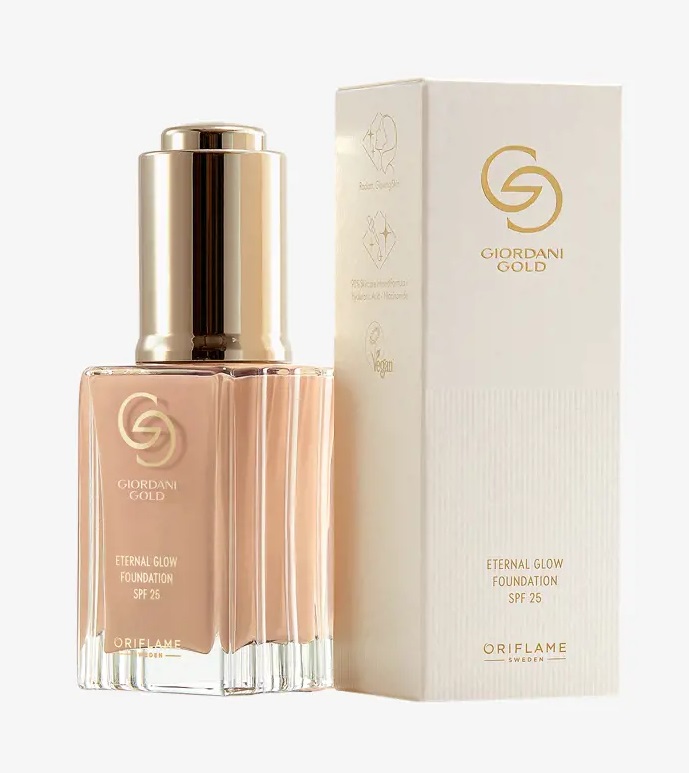 کرمپودر قطره‌چکانی ضدپیری اترنال گلو جوردانی گلد Eternal Glow Foundation