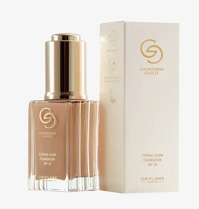 کرمپودر قطره‌چکانی ضدپیری اترنال گلو جوردانی گلد Eternal Glow Foundation