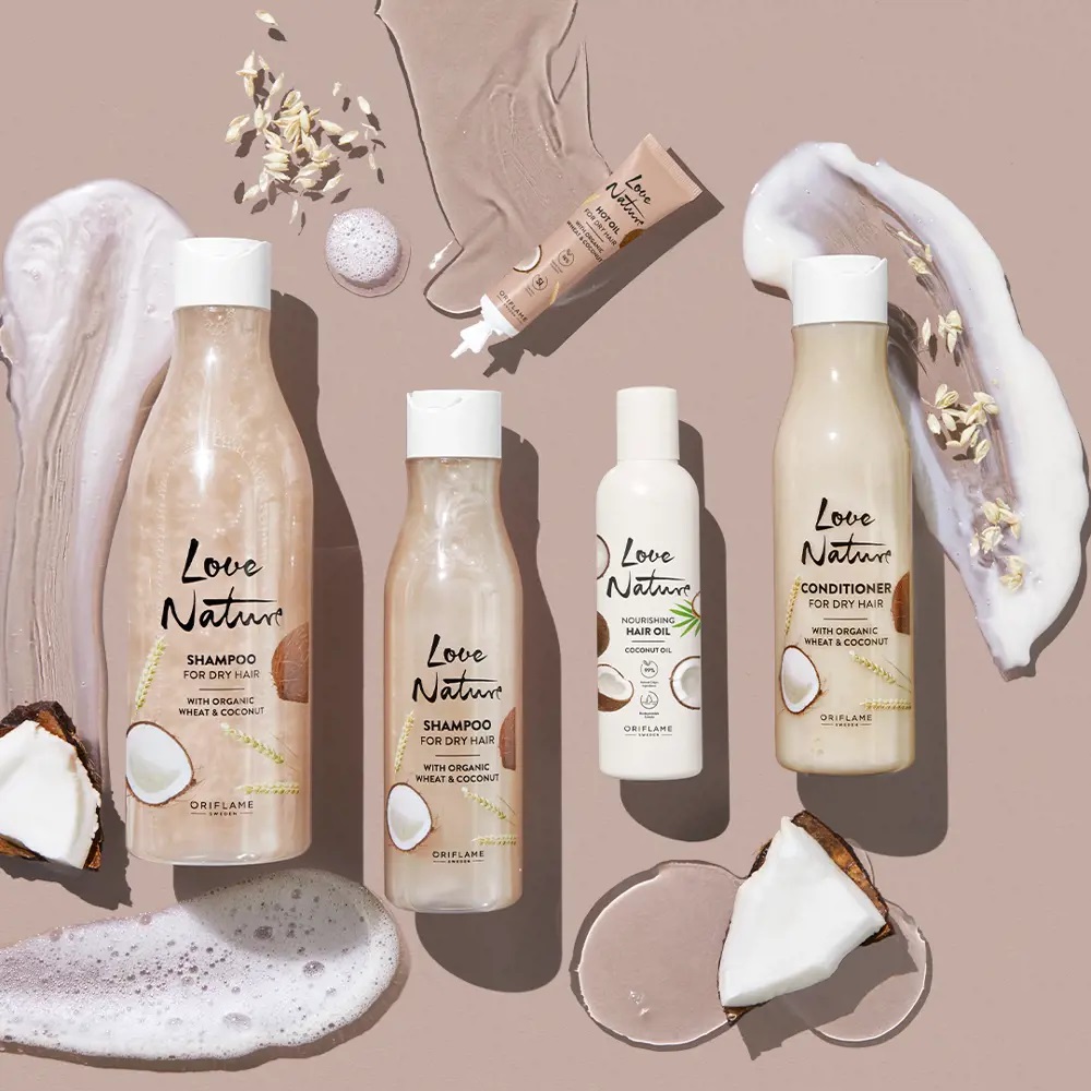 روغن داغ طبیعی نارگیل و گندم لاونیچر برای موهای خشک Hot coconut & wheat Oil